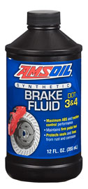 AMSOIL DOT 3 and DOT 4 Synthetic Brake Fluid